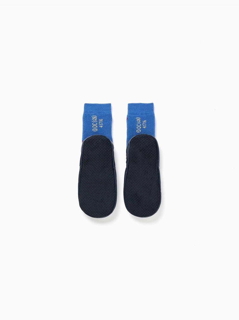 Calcetines antideslizantes con suela antideslizante y Superman Azul Azul - Kiabi