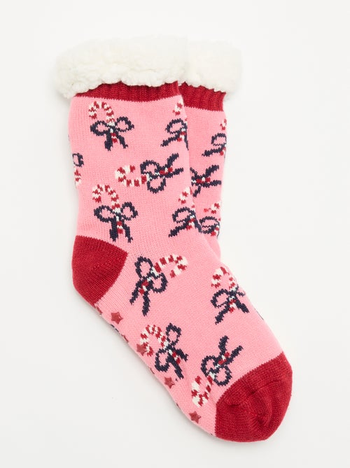 Calcetines antideslizantes de Navidad - Kiabi Calcetines antideslizantes de Navidad - Kiabi