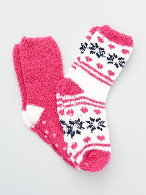 Calcetines antideslizantes de tejido polar - Kiabi