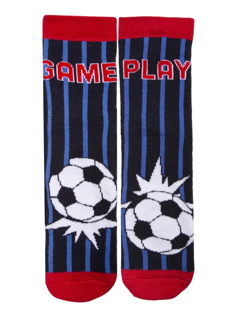 Calcetines antideslizantes detalles de fútbol medio-alto - 27 a 34 garçon Isotoner Multicolor - Kiabi