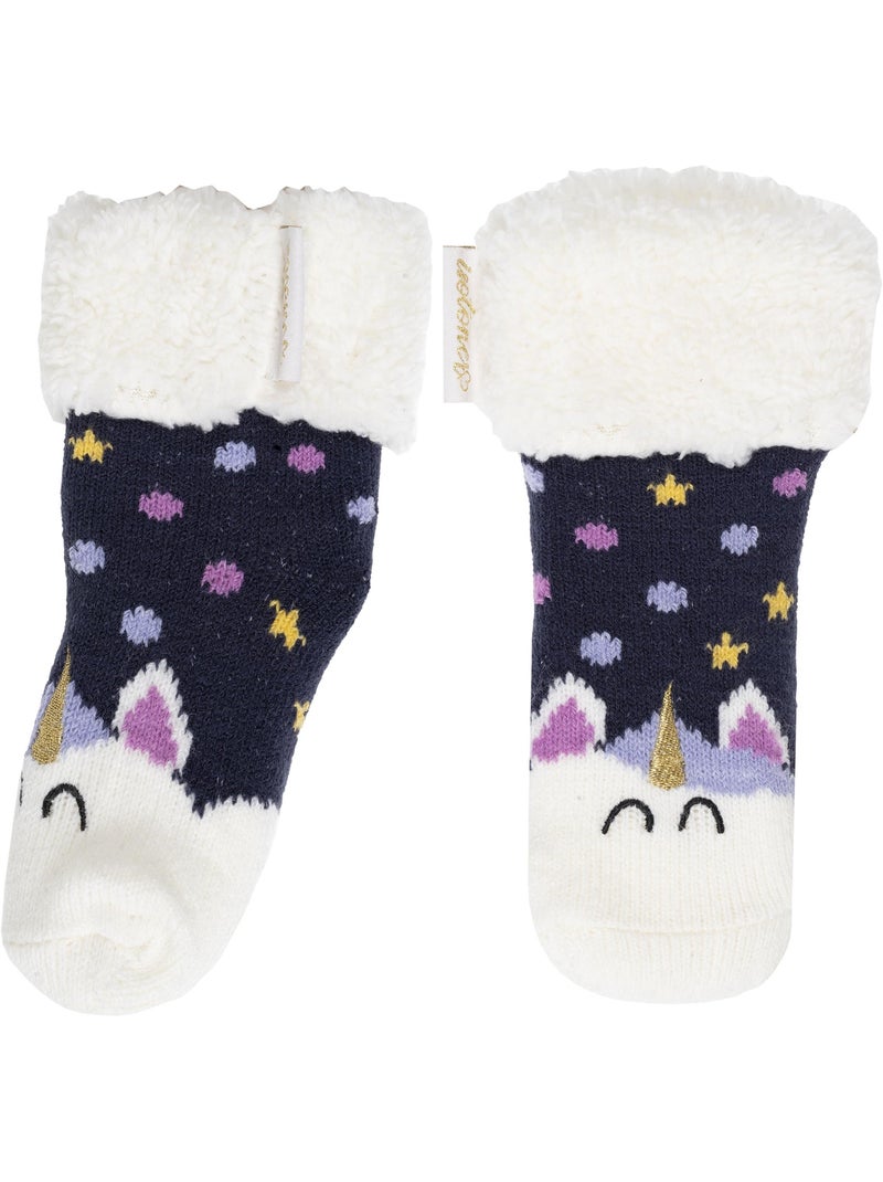 Calcetines antideslizantes  fille isotoner Azul marino - Kiabi