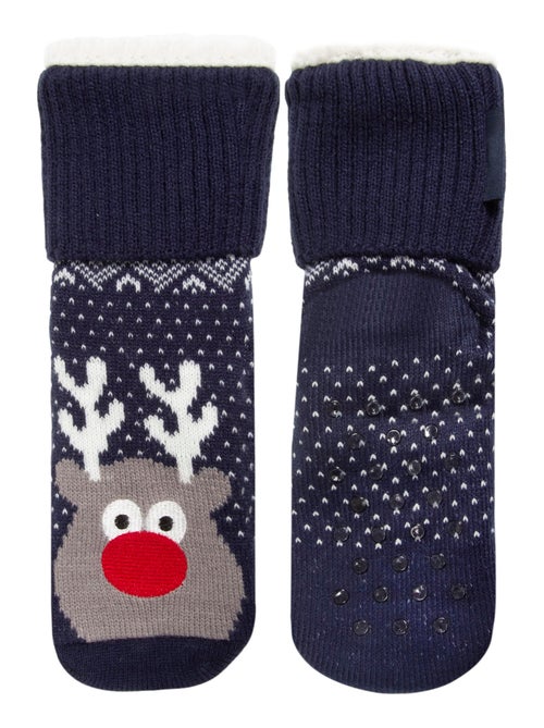 Calcetines antideslizantes Navidad - Relleno garçon Isotoner - Kiabi