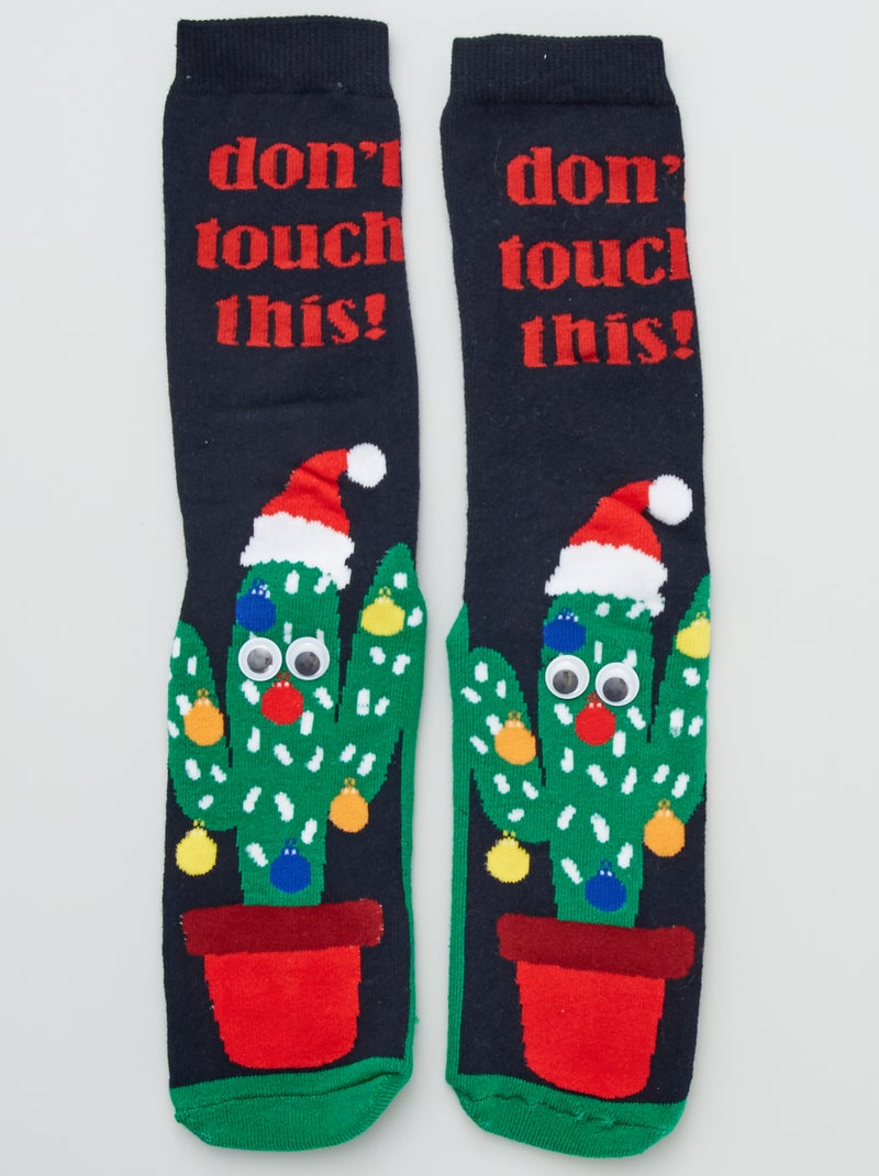 Calcetines antideslizantes 'Navidad' BEIGE - Kiabi
