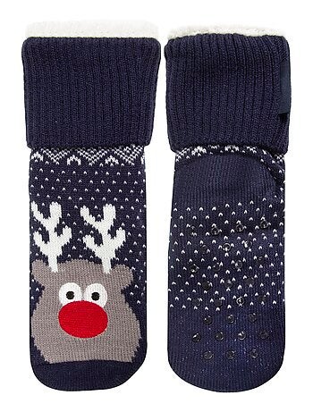 Calcetines antideslizantes Noël - fourrées garçon Isotoner