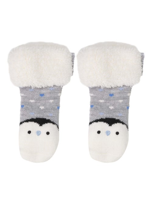 Calcetines antideslizantes Penguin - Prendas de punto mixte enfant Isotoner - Kiabi