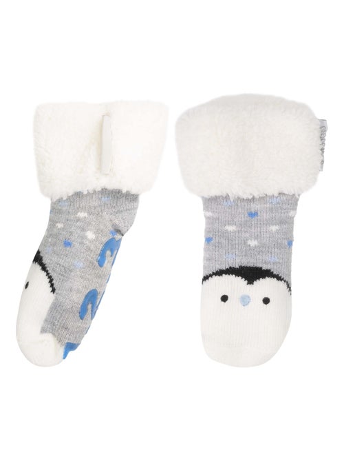 Calcetines antideslizantes Penguin - Prendas de punto mixte enfant Isotoner - Kiabi