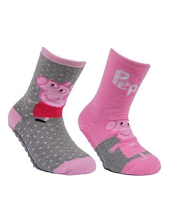 Calcetines antideslizantes Peppa Pig niño pack de 2