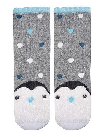 Calcetines antideslizantes Pingüino - Algodón mixte enfant Isotoner