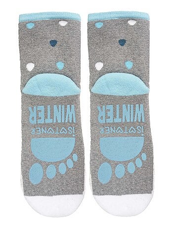 Calcetines antideslizantes Pingüino - Algodón mixte enfant Isotoner