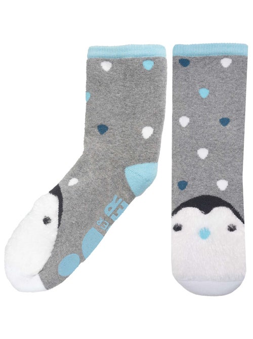 Calcetines antideslizantes Pingüino - Algodón mixte enfant Isotoner - Kiabi