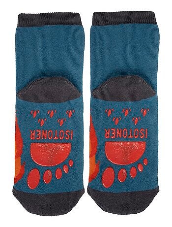 Calcetines antideslizantes Pompier - coton garçon Isotoner