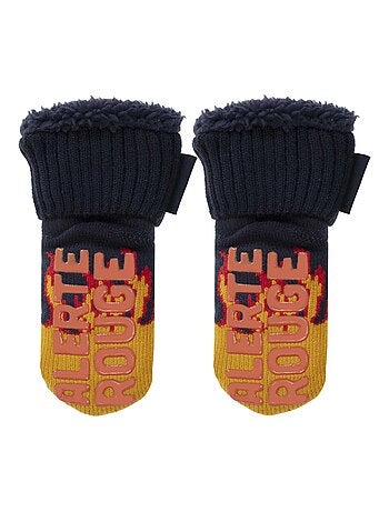 Calcetines antideslizantes pompier en maille garçon Isotoner