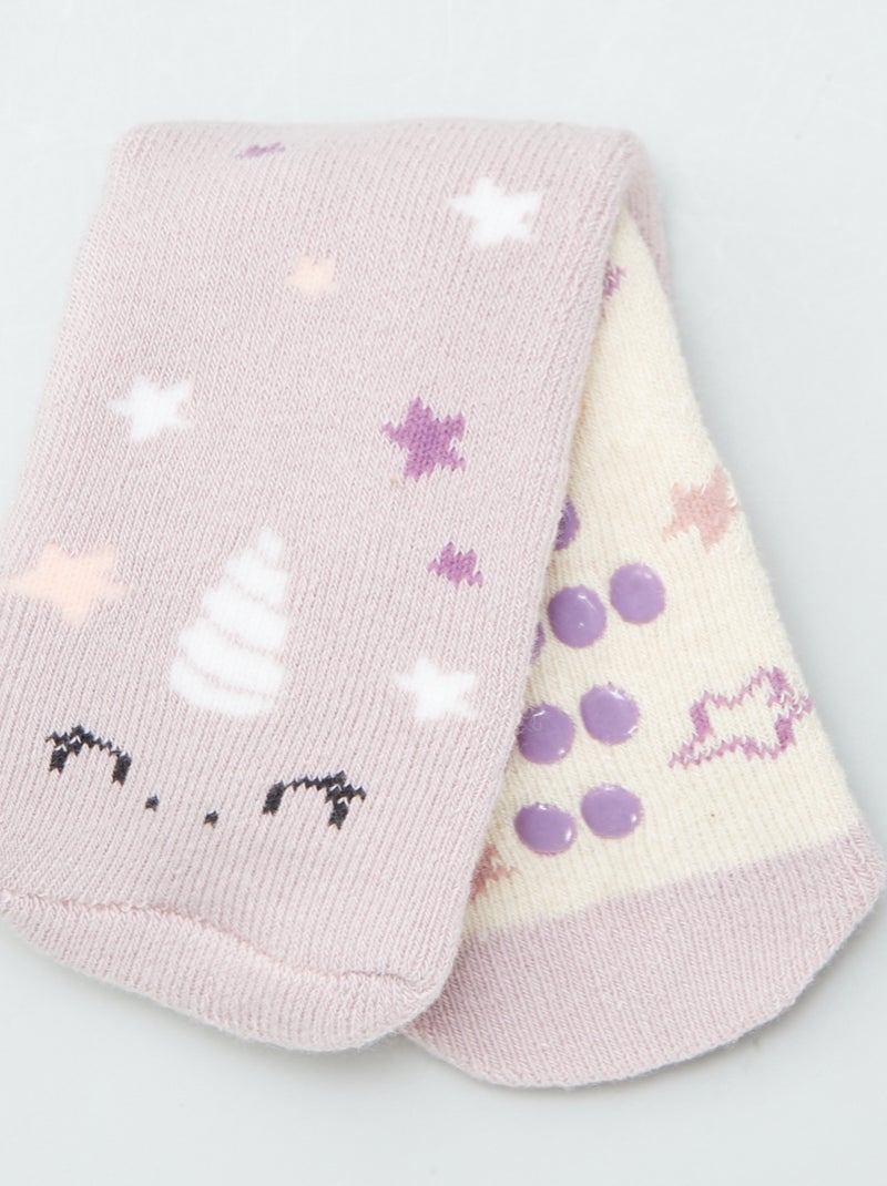 Calcetines antideslizantes ROSA - Kiabi