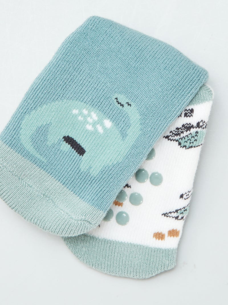 Calcetines antideslizantes VERDE - Kiabi