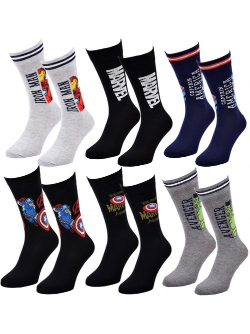 Calcetines AVENGERS - Pack de 6 - Kiabi