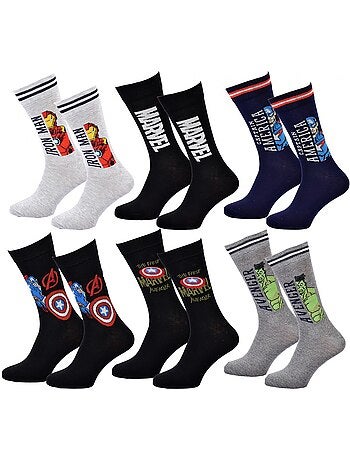 Calcetines AVENGERS - Pack de 6