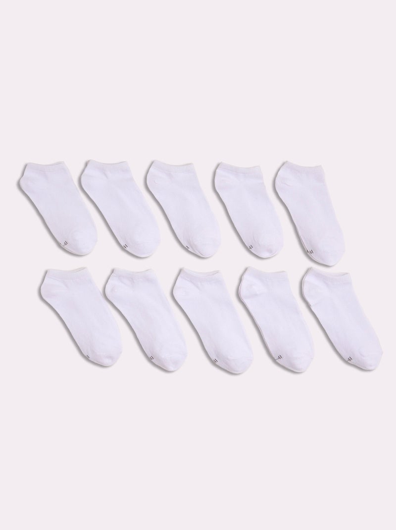 Calcetines bajos lisos - AFIBEL Blanco - Kiabi