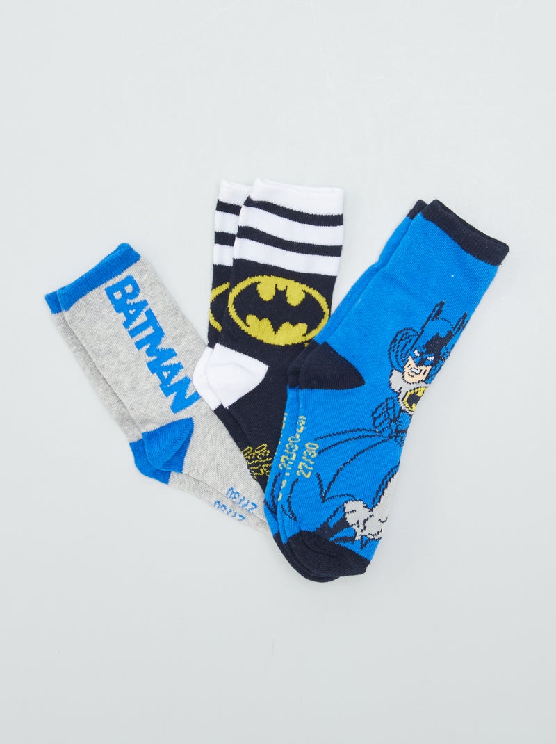 Calcetines 'Batman' azul/gris - Kiabi