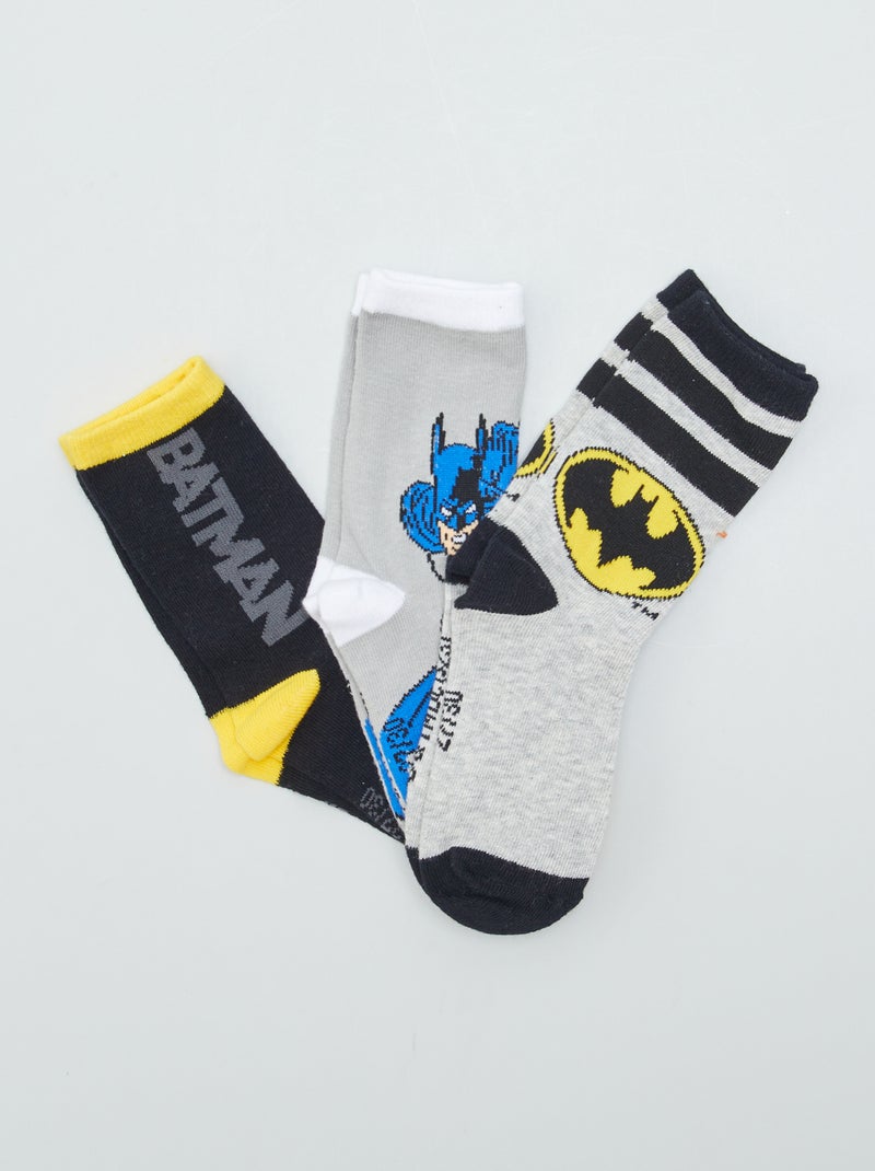 Calcetines 'Batman' negro/gris - Kiabi