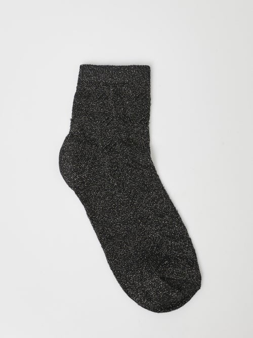 Calcetines calados con chevrones metalizados - AFIBEL - Kiabi