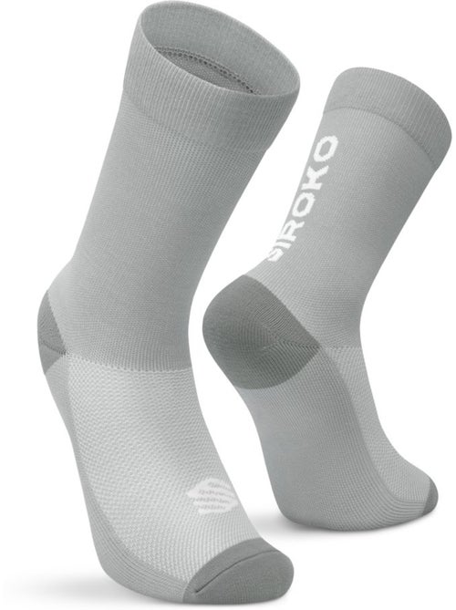 Calcetines caña alta ciclismo invierno hombre y mujer s3 gray - Kiabi
