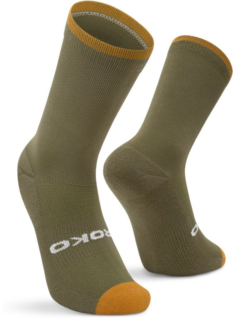 Calcetines caña alta montaña hombre y mujer gr1 Verde - Kiabi