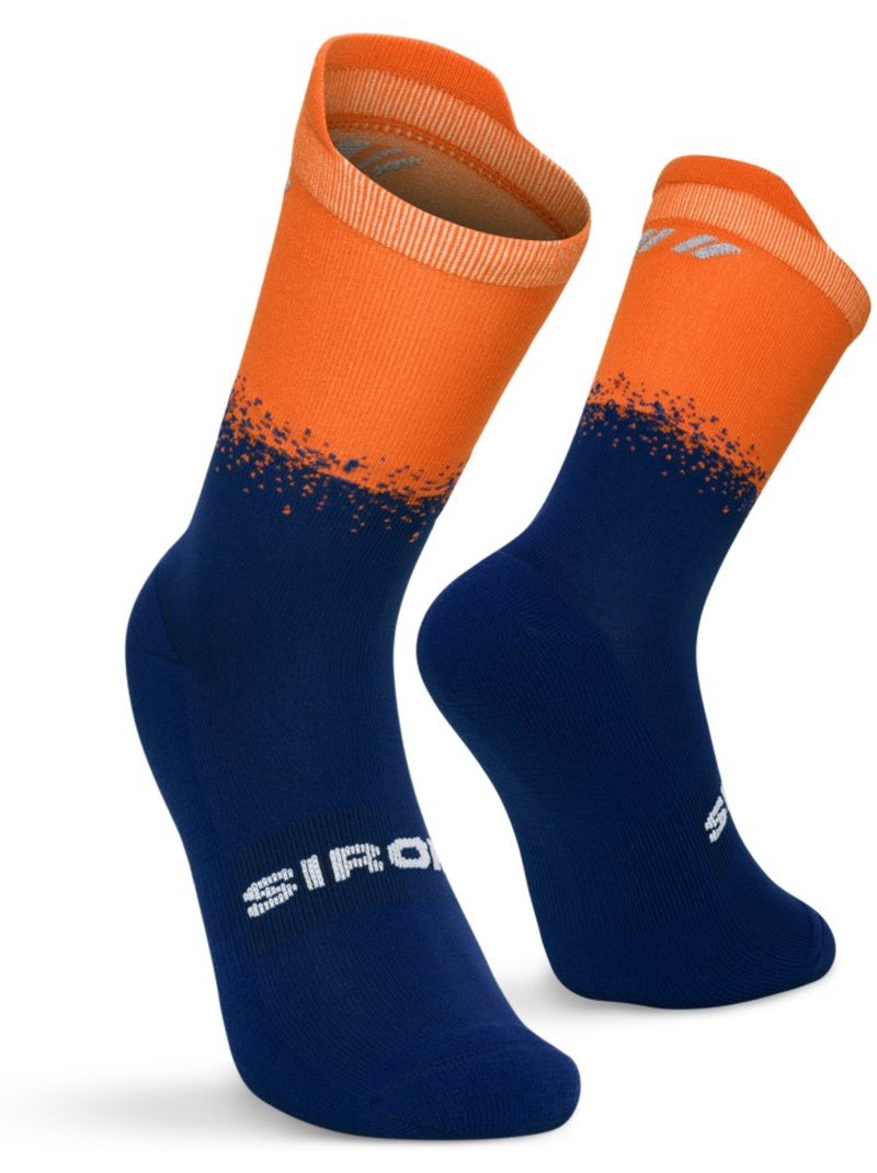 Calcetines caña alta trail running hombre y mujer hardrock navy Azul - Kiabi