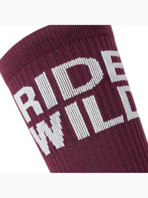 Calcetines caña media gravel ciclismo hombre y mujer gs2 burgundy - Kiabi