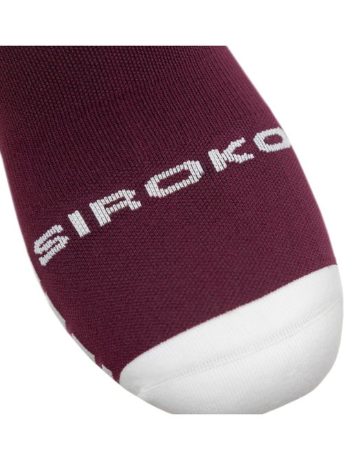 Calcetines caña media gravel ciclismo hombre y mujer gs2 burgundy - Kiabi