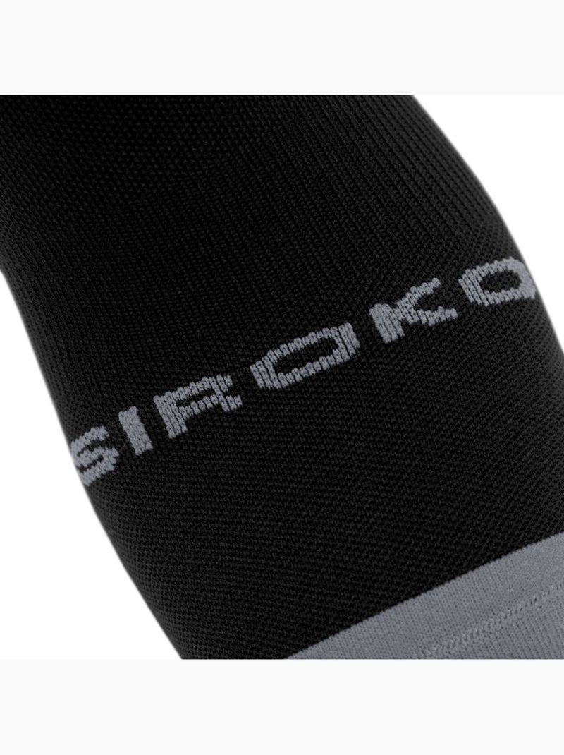 Calcetines caña media gravel ciclismo hombre y mujer gs2 Negro - Kiabi