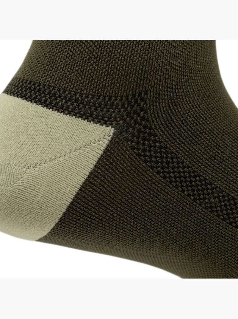 Calcetines caña media gravel ciclismo hombre y mujer gs2 Verde - Kiabi