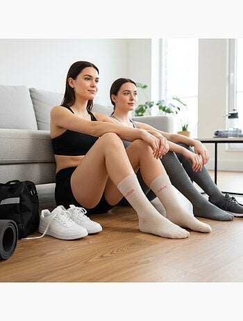 Calcetines con Brillos Mujer Mensaje Humorístico Pack de 2 Pares