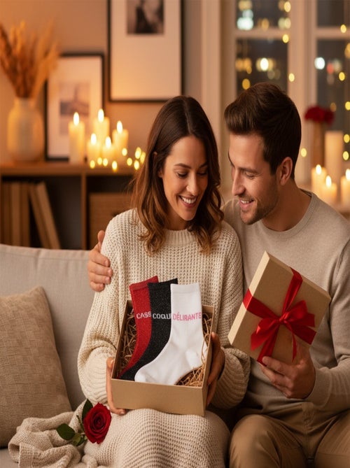 Calcetines con lentejuelas Mujer Mensaje Humorístico Pack de 12 Pares sorpresa - Kiabi Calcetines con lentejuelas Mujer Mensaje Humorístico Pack de 12 Pares sorpresa - Kiabi