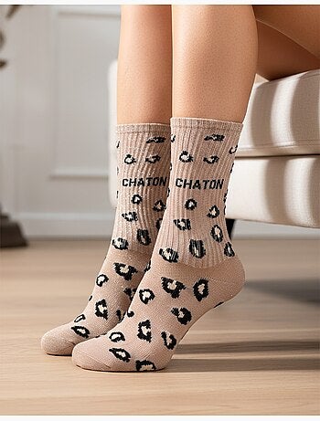 Calcetines con lentejuelas Mujer Mensaje Humorístico Pack de 4 Pares