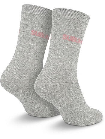 Calcetines con purpurina Mujer Mensaje Humorístico