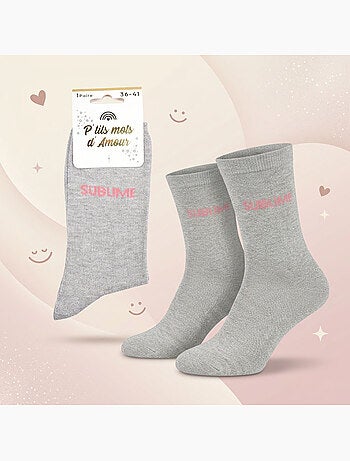 Calcetines con purpurina Mujer Mensaje Humorístico