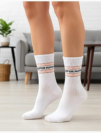 Calcetines con purpurina para mujer con mensaje humorístico. Paquete de 4 pares