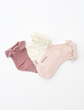 Calcetines con volantes - Pack de 3