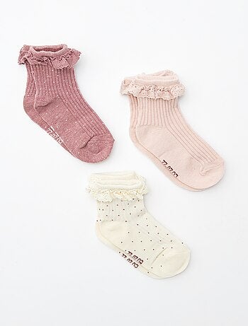 Calcetines con volantes - Pack de 3