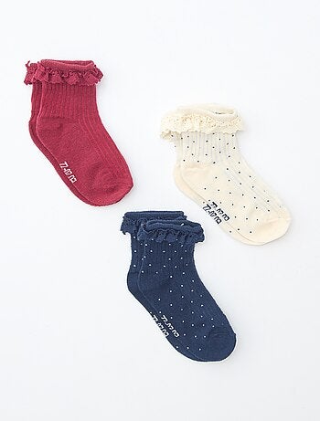Calcetines con volantes - Pack de 3