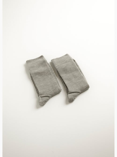 Calcetines cortos cálidos sin compresión - paquete de 2 pares - Afibel - Kiabi
