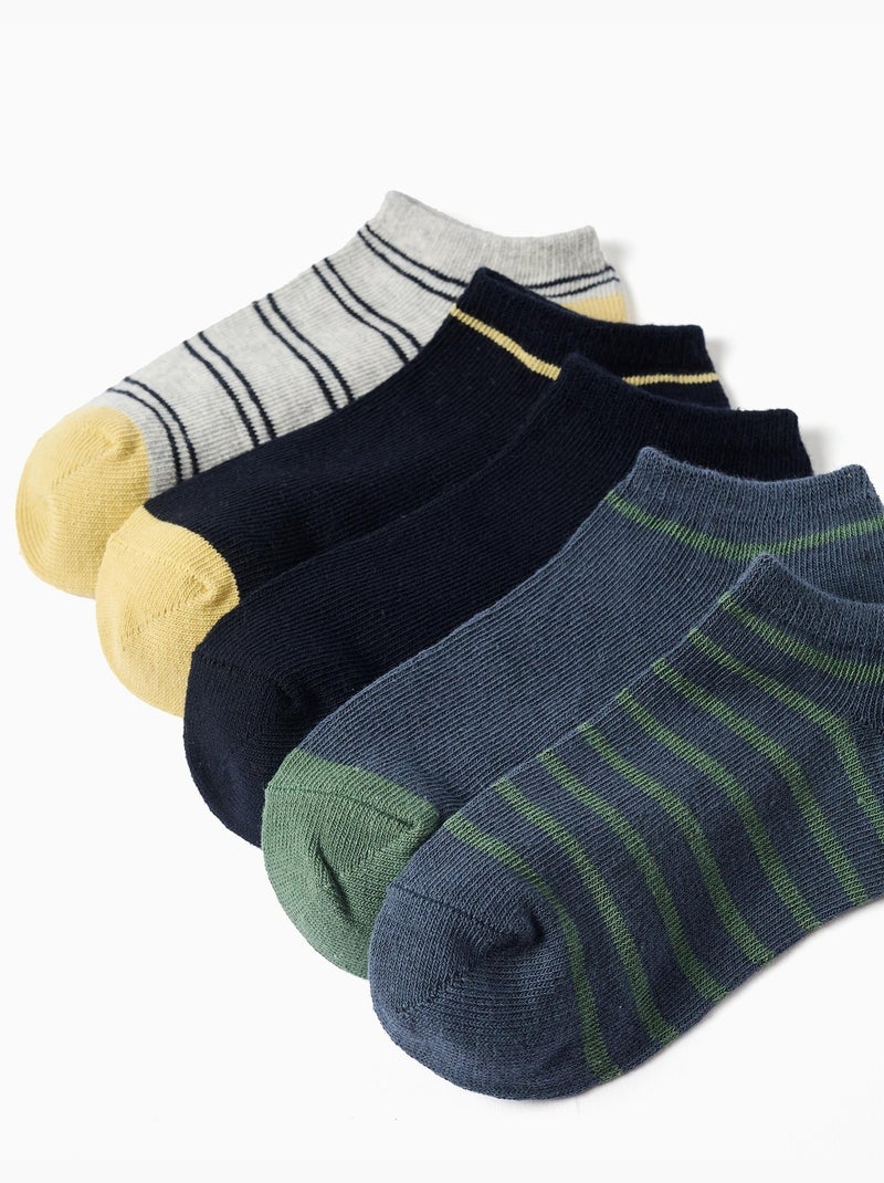 Calcetines cortos cómodos en mezcla de algodón Gris azul - Kiabi