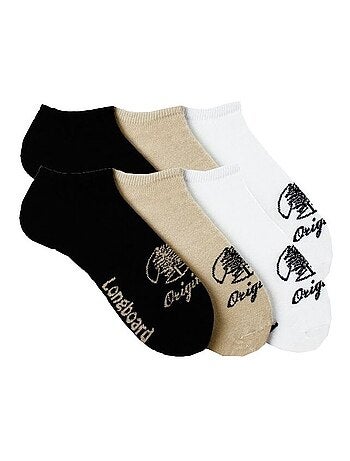 Calcetines Cortos Hombre Motivos Pack de 6 Longboard