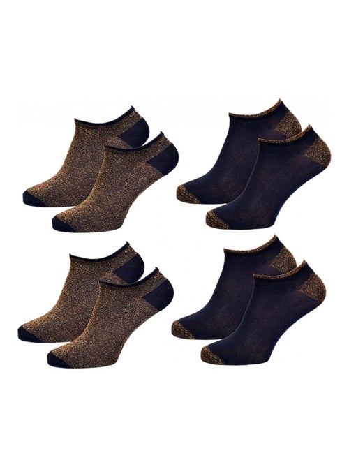 Calcetines Cortos mujer TWINDAY - Pack de 4 - Kiabi