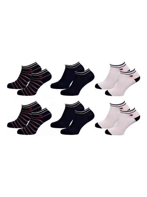 Calcetines Cortos mujer TWINDAY - Pack de 6 - Kiabi