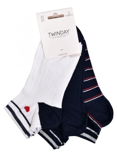 Calcetines Cortos mujer TWINDAY - Pack de 6 - Kiabi