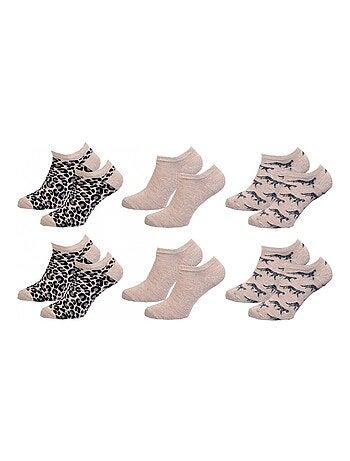 Calcetines Cortos mujer TWINDAY - Pack de 6