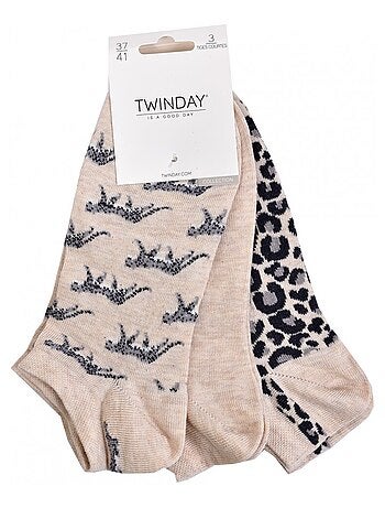 Calcetines Cortos mujer TWINDAY - Pack de 6