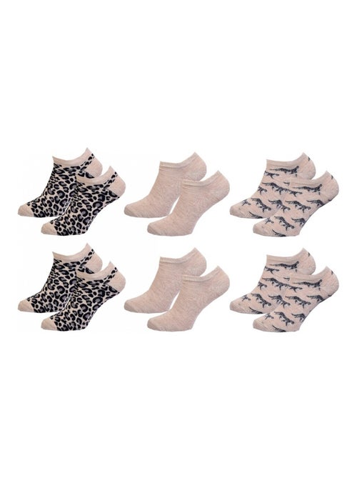 Calcetines Cortos mujer TWINDAY - Pack de 6 - Kiabi