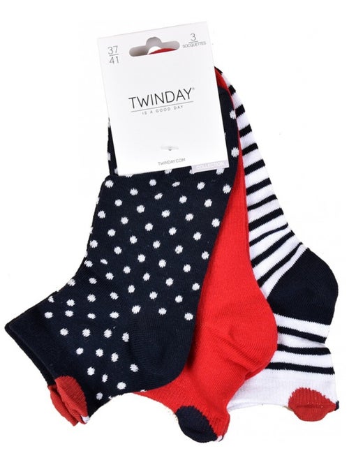 Calcetines Cortos mujer TWINDAY - Pack de 6 - Kiabi